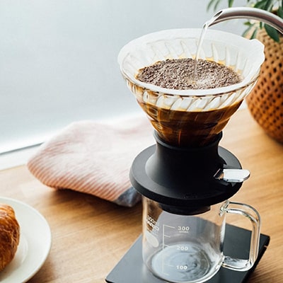 Close-Up of a Hario Pour-Over Dripper