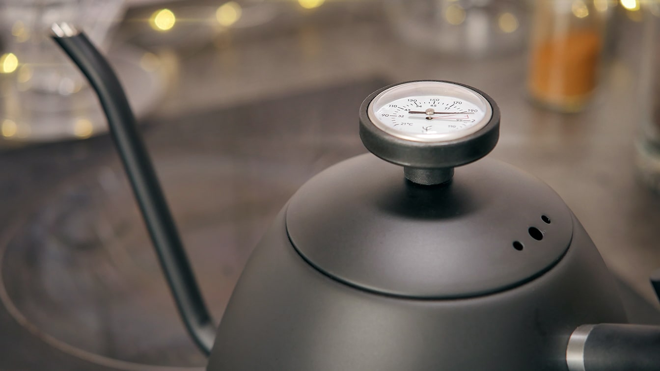 Science Behind Pour-Over Coffee — Kettle with Thermometer Kettle with Thermometer, Boiling Water for Coffee