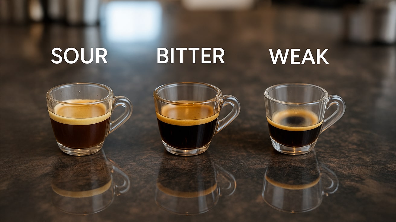 Expresso Is Incorrect Espresso Troubleshooting: Sour, Bitter, or Weak?